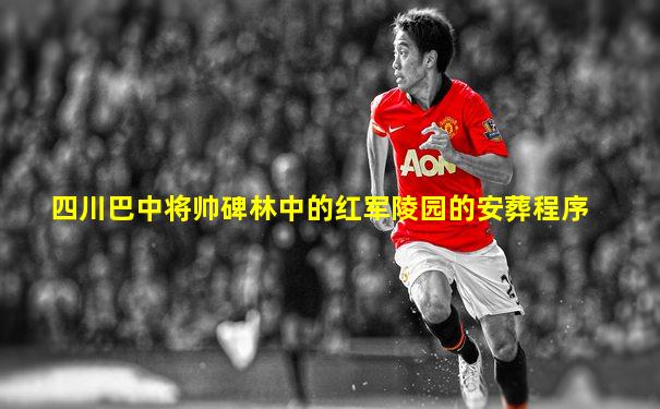 四川巴中将帅碑林中的红军陵园的安葬程序